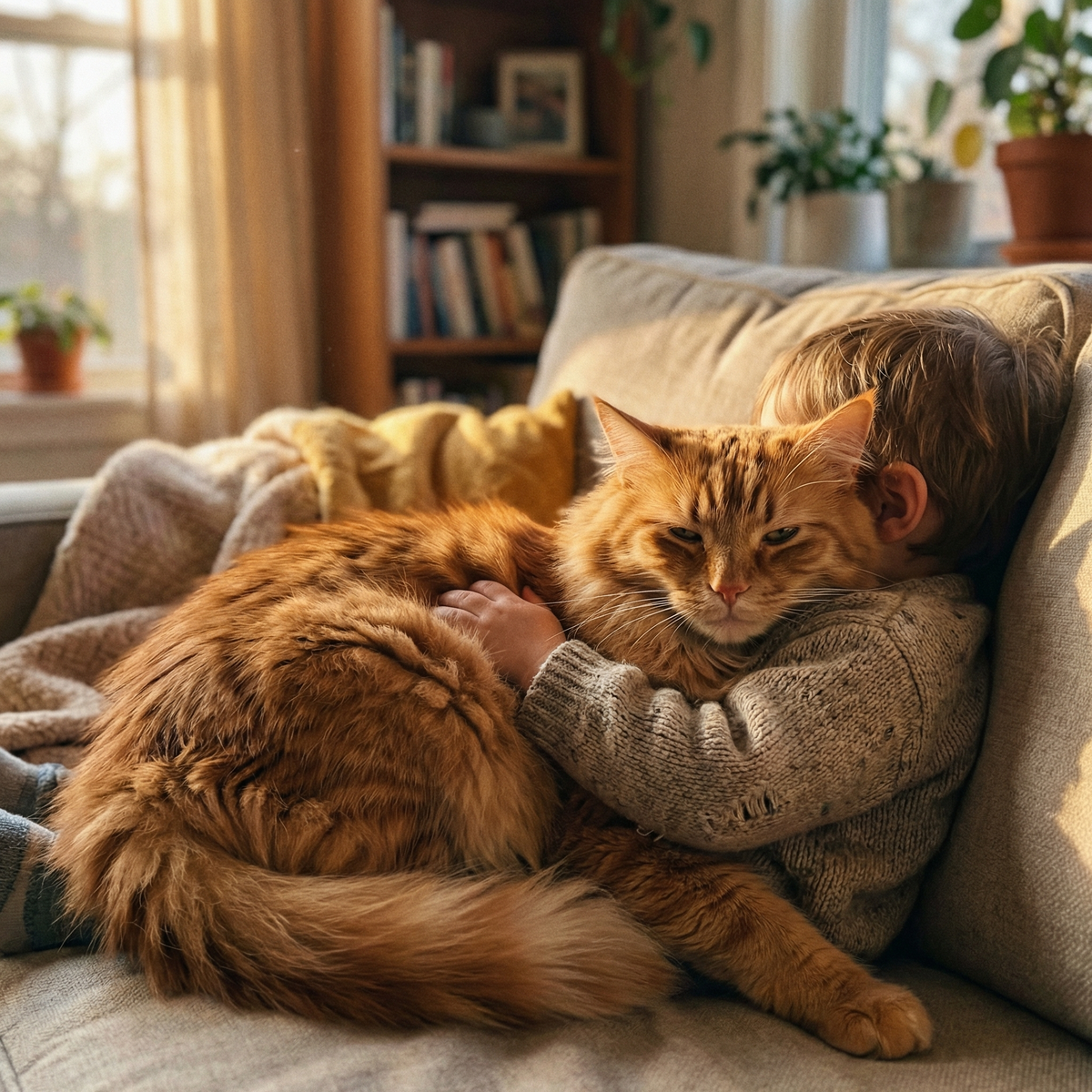 Уникальное спокойствие: двое сытых и довольных 