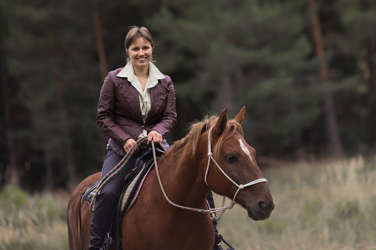 Татьяна Бурдина и кобыла Персефона