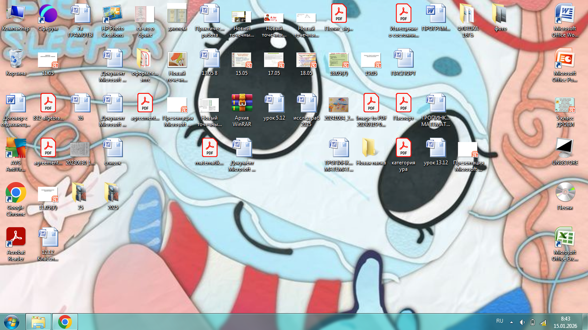 Обои моего коомпа бывают РАЗНЫЕ но избранные с Бобеттой! (И да я проснулась в 7 с чем то утра и это нормально для меня чтоб ВСЕ успеть и ждать шкеле да и +седня лижы)