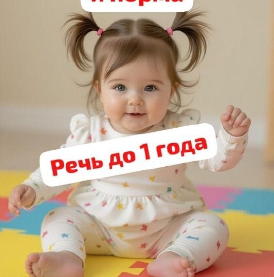 Речь до 1 года. Норма и отклонения.