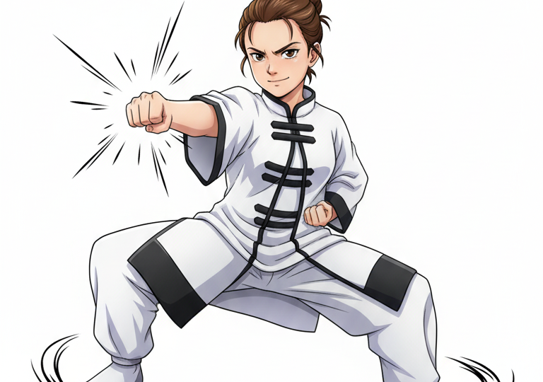 Разбор базового удара кулаком в кунг-фу