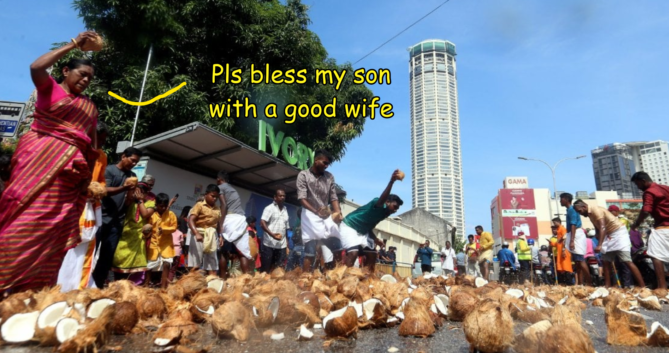 Женщина очень старается!