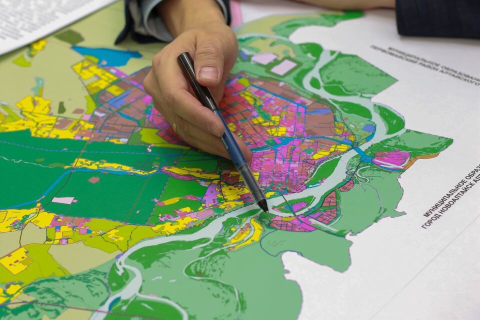    Схема генплана Барнаула. Источник: Виталий Барабаш