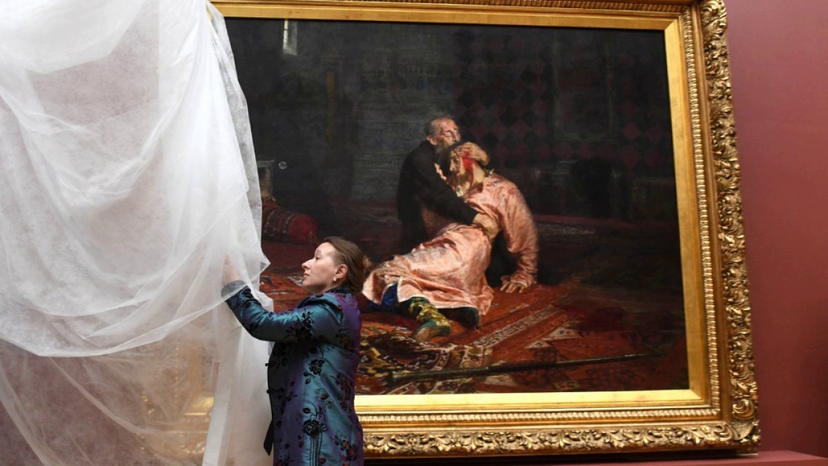 Презентация картины Ильи Репина после реставрации 