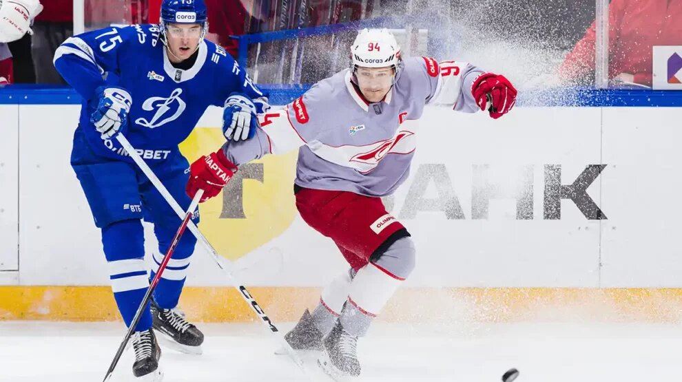    Спартаковцы разобрались с «Динамо». Фото: соцсети ХК «Динамо»