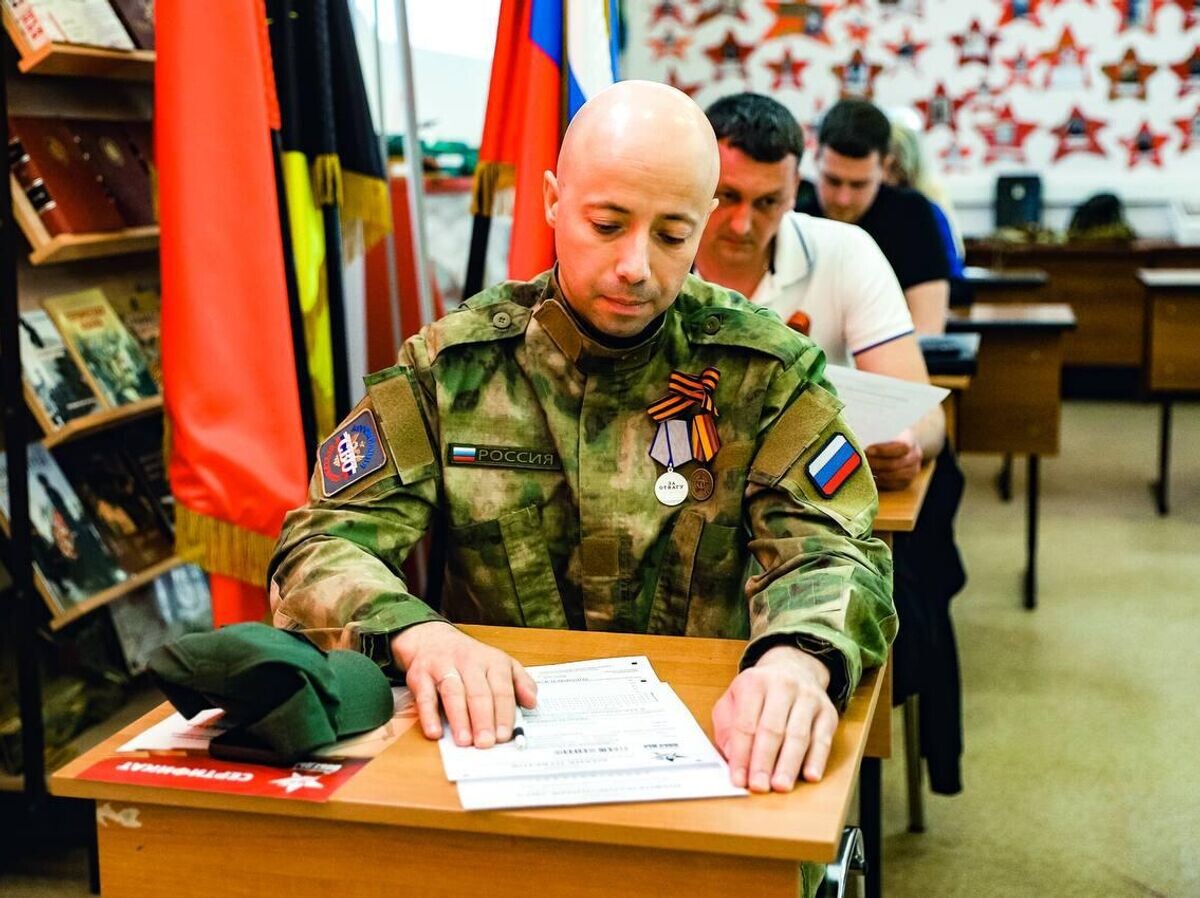    Ветеран СВО обучается в кадровой программе под руководством главы Химок | © Фото : пресс-служба городского округа Химки