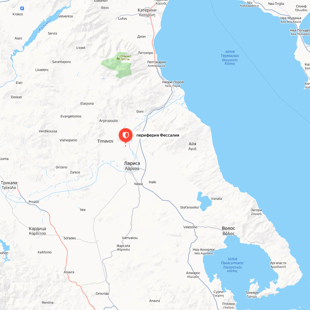 Скриншот карты