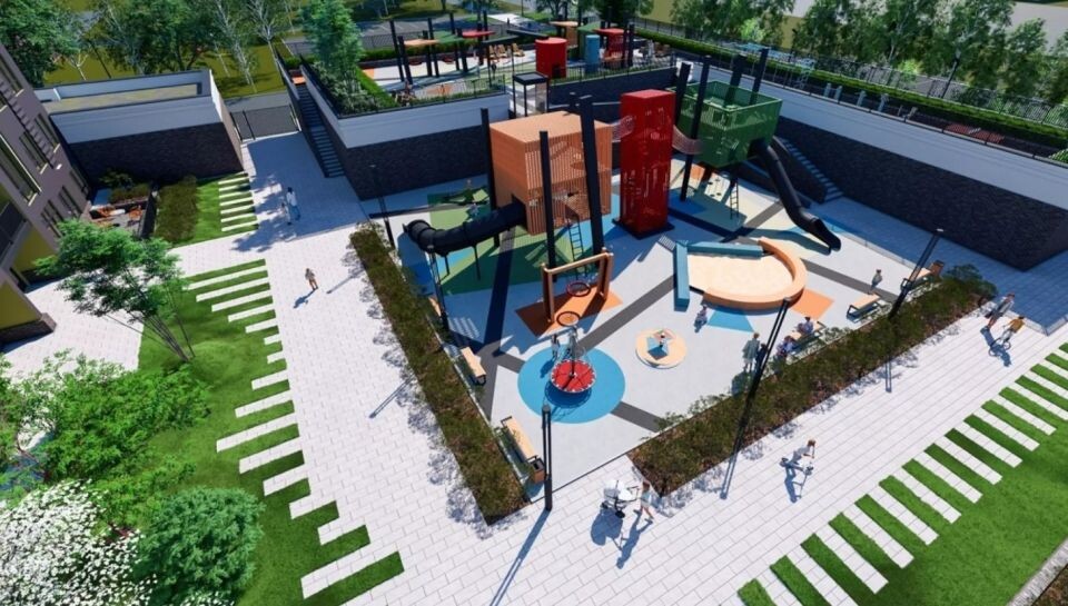    Эскизный проект ЖК на ул. Малахова, 155. Источник: Мастерская «Графит»