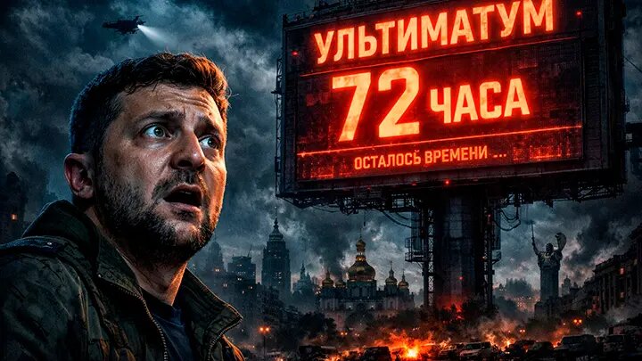 Терпение Путина лопнуло. Киев погас. "Выставлен жёсткий ультиматум". Инсайдеры в панике: "Зеленскому осталось 72 часа"