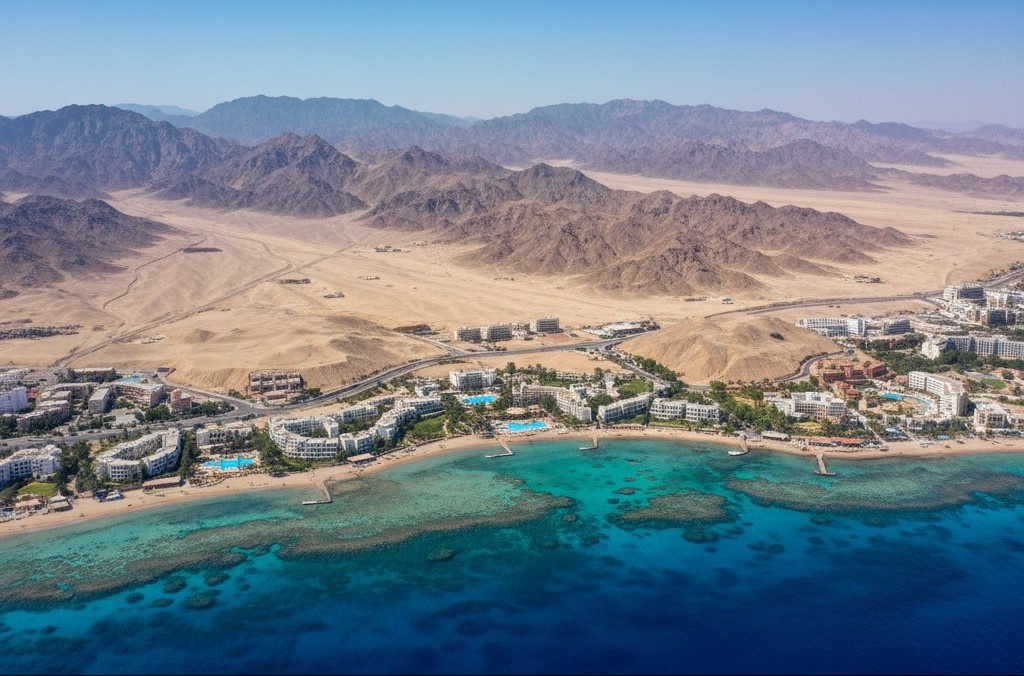Шарм-эль-Шейх: Красное море: вид с воздуха