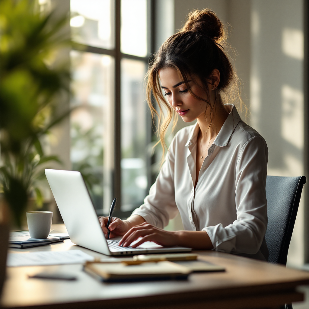 финансовый аналитик за работой