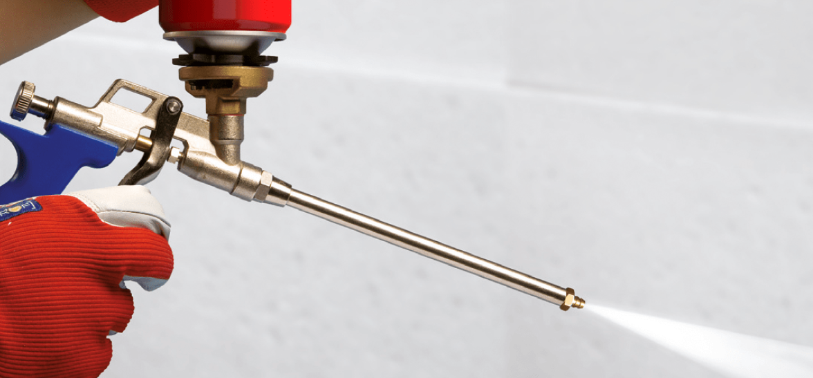 Промывка пистолета для пены