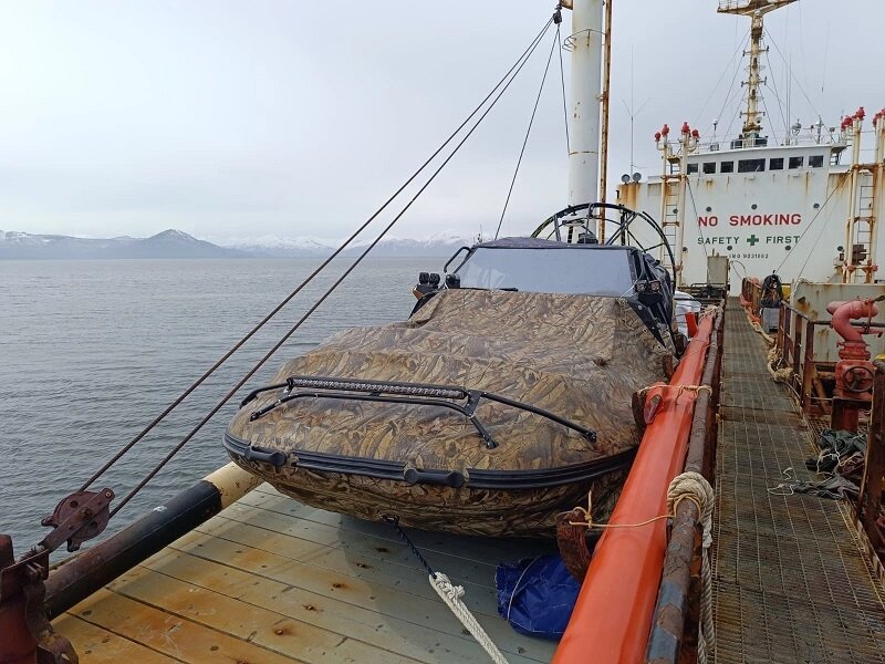    Аэролодка, с которой пропали люди. Фото: Восточное управление СК РФ на транспорте