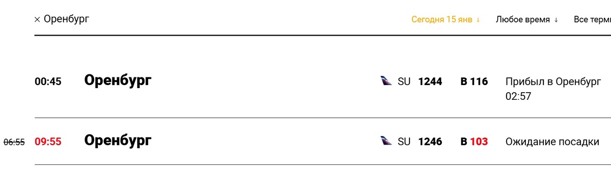    Из-за закрытия аэропорта Оренбурга рейс в Москву перенесли на 3 часа