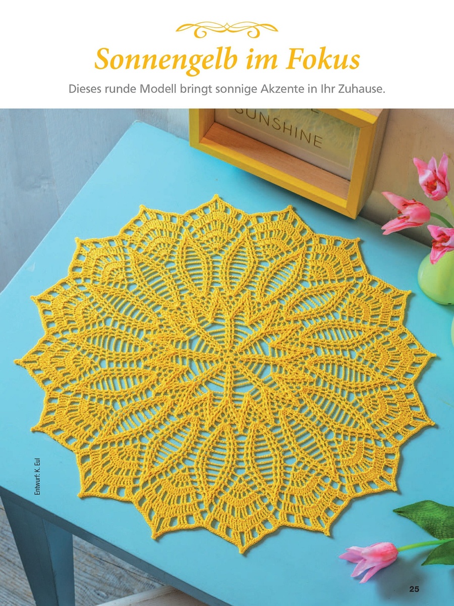 Красивая салфетка крючком