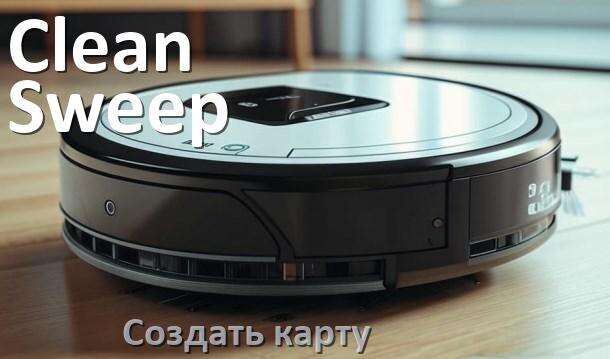 
Как на роботе пылесосе Clean Sweep создать и построить карту уборки помещения