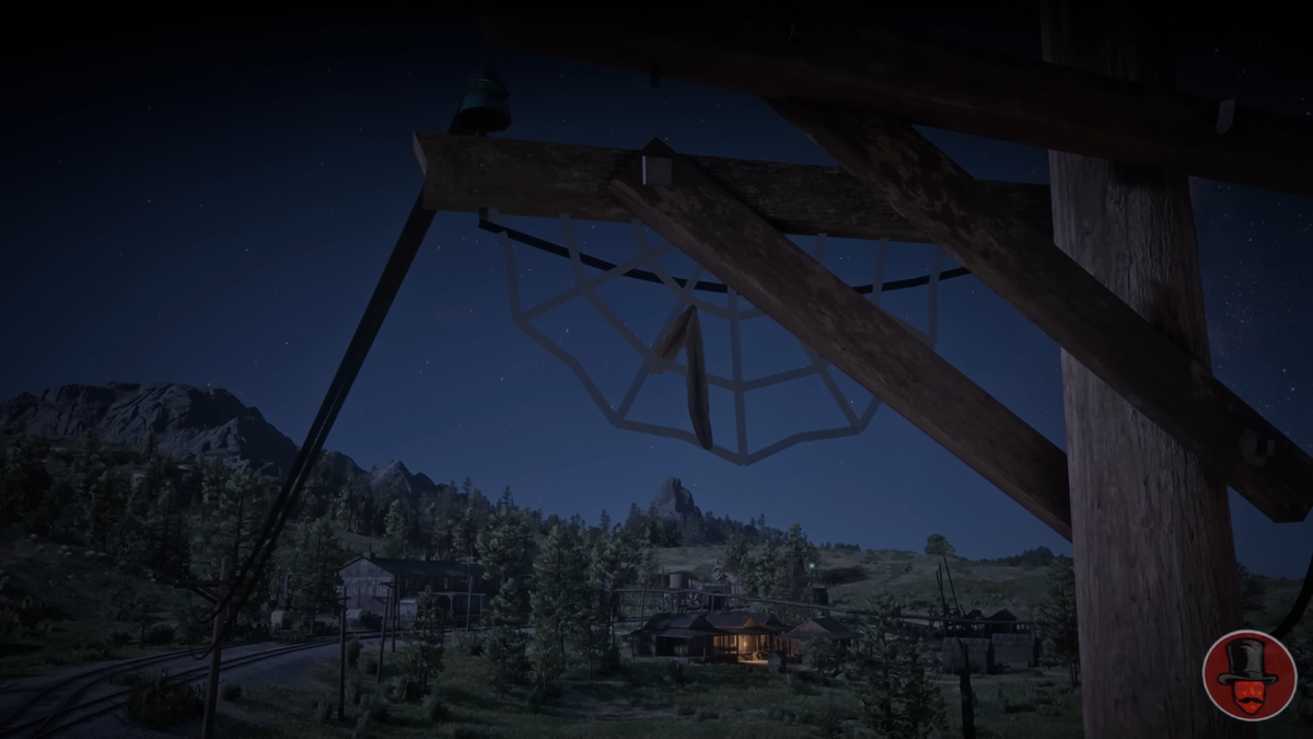 Одна из паутин в RDR 2