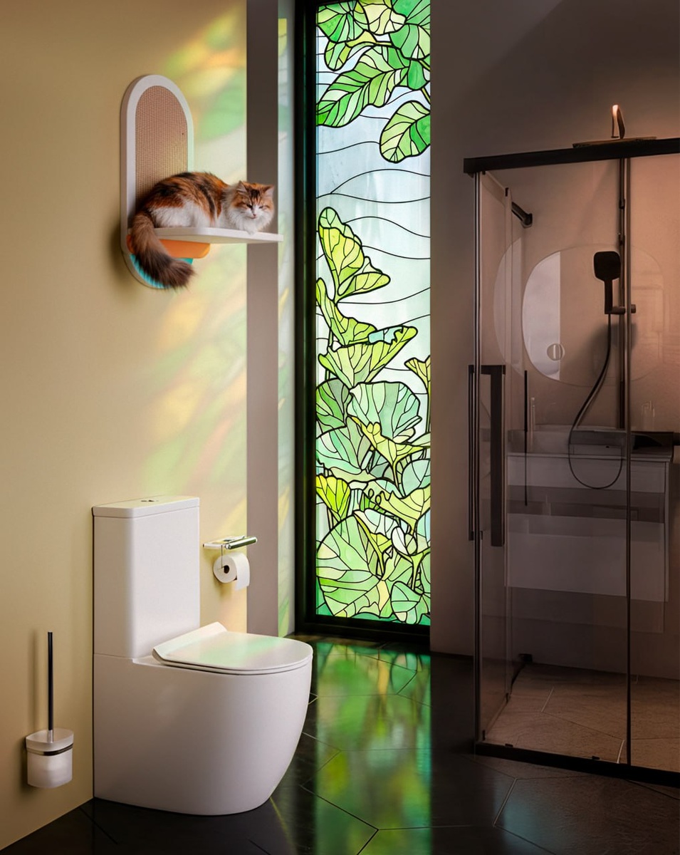 Унитаз-компакт напольный AM.PM Like C808600SC безободковый с сиденьем микролифт, белый