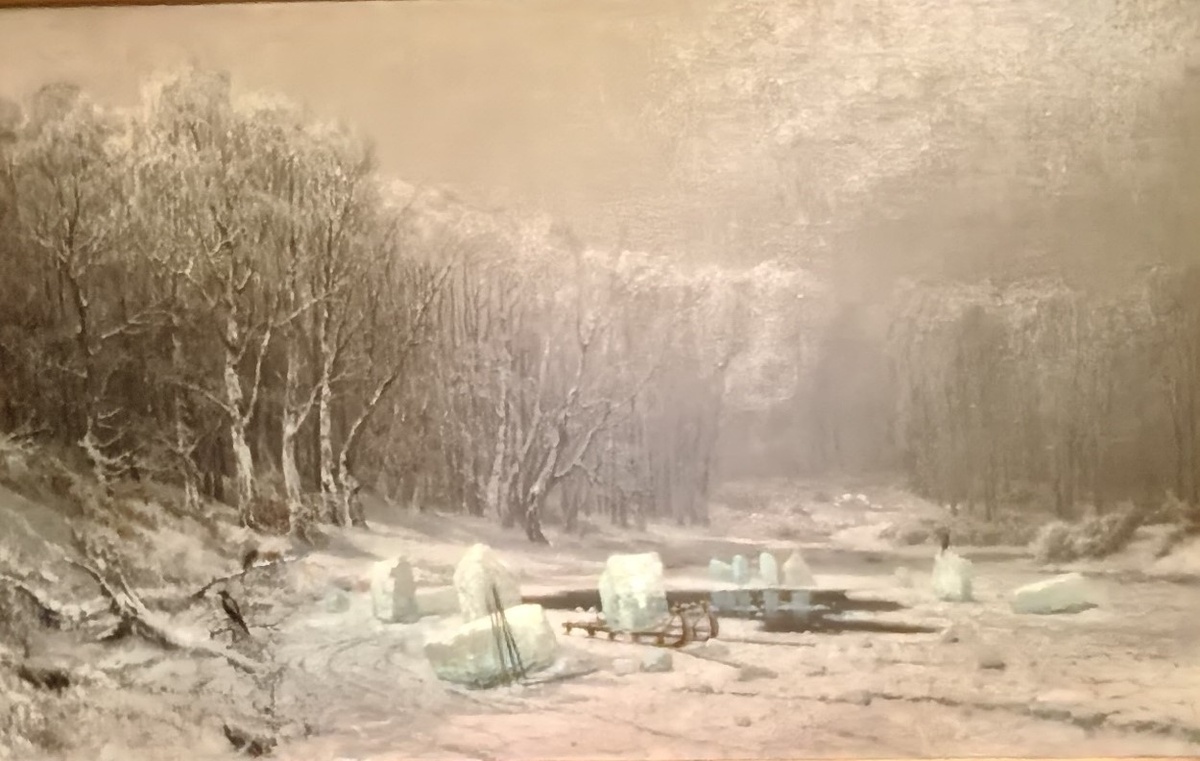 Арсений Мещерский. Зима. Ледокол. 1878. Приобретено П.М. Третьяковым у автора.