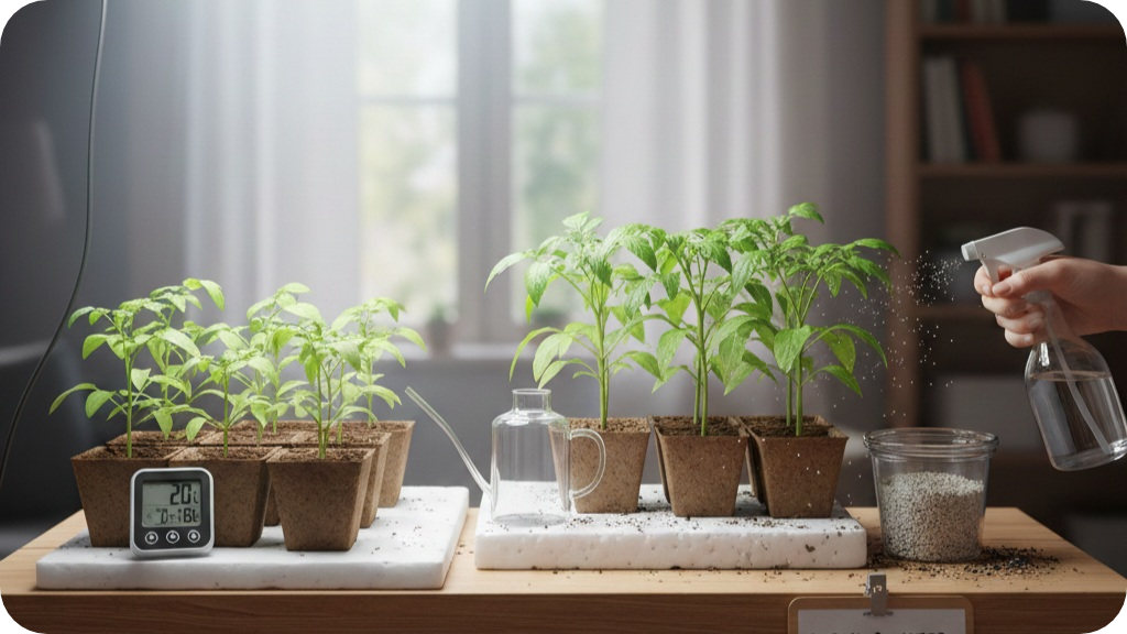 Три важных составляющих при выращивании рассады