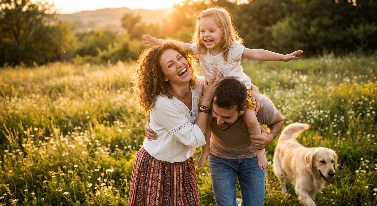 Полина сейчас живёт без матери, но Кирилл делает всё возможное, чтобы сохранить память о Виктории. Фото: нейросеть