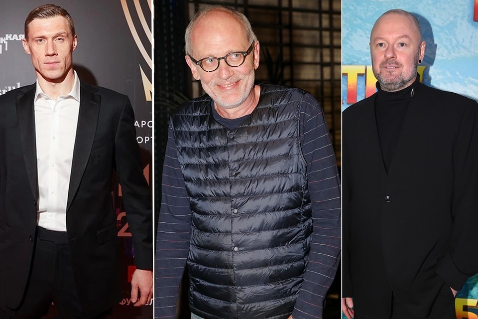    Павел Погребняк, Александр Гордон и Марк Горобец. Фото: globallookpress, Лариса Кудрявцева и Михаил Фролов