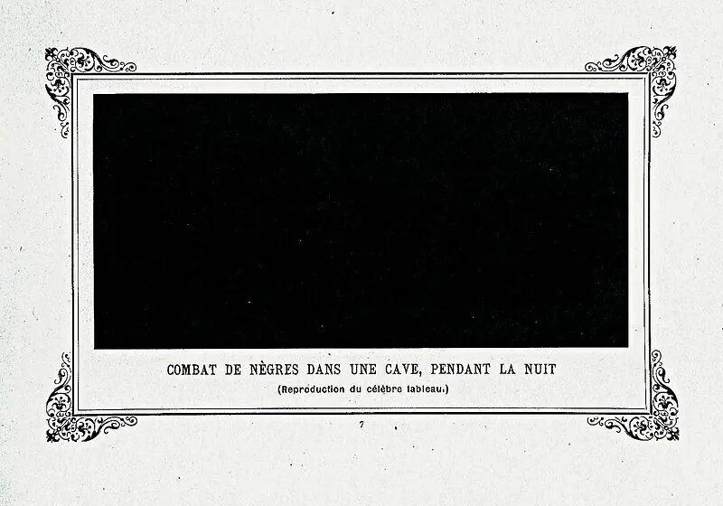 А.Алле. Битва негров в пещере глубокой ночью. 1883г
