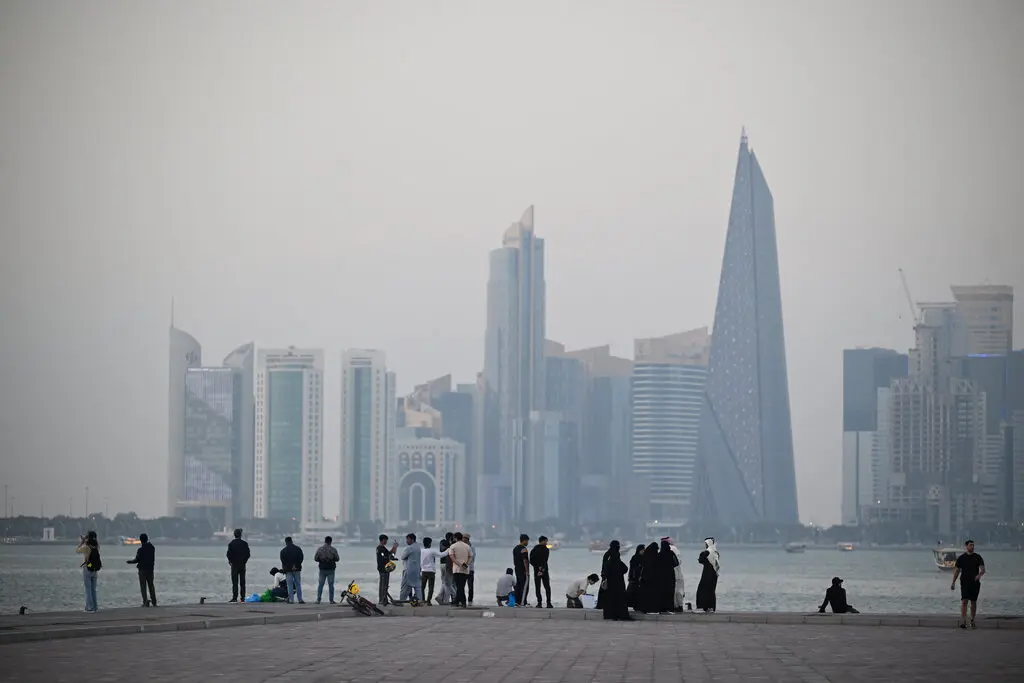 В Дохе, Катар, во вторник. Фото: Махмуд Хамс/Agence France-Presse — Getty Images.