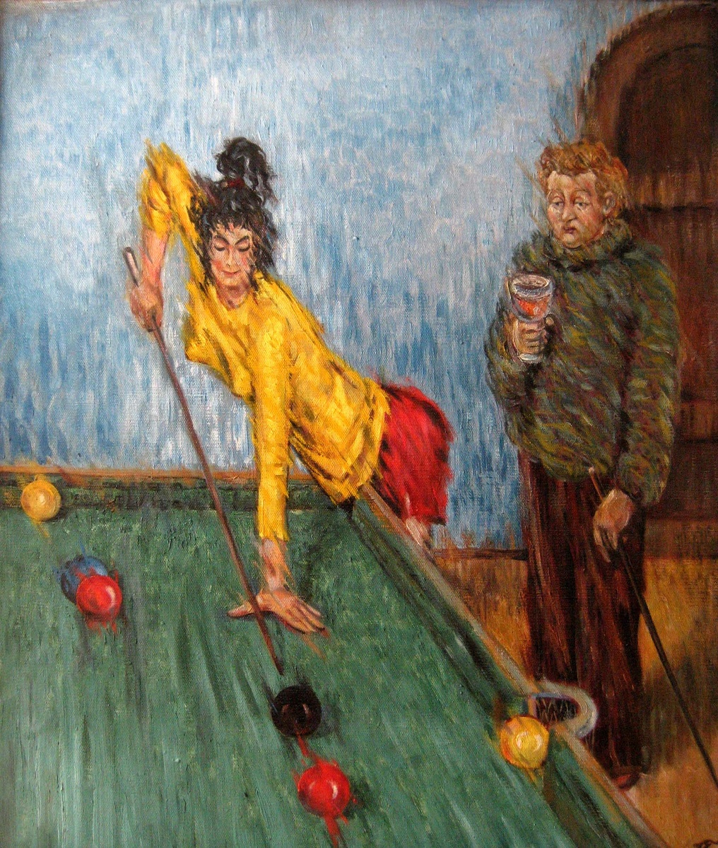 Борноволоков Юрий "В биллиардной"
70х50 хм 1999 г