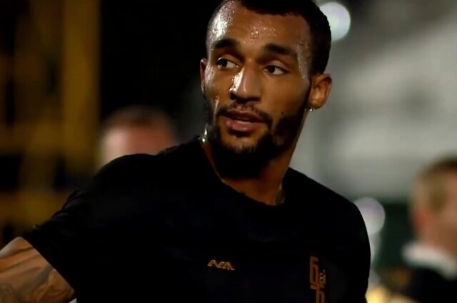    Лайонел Адамс дебютирует в матче «Бей Беги» против «Родина Медиа» (MFL) 16 сентября 2022 года. Фото: скриншот видео