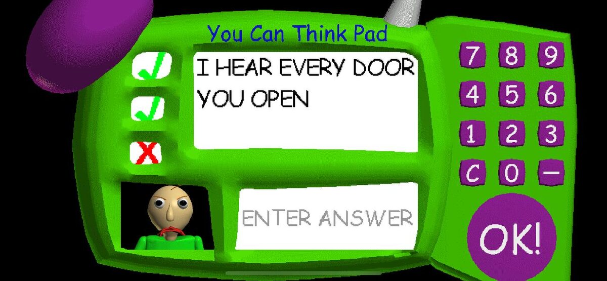 Балди такой типо: >: ( 