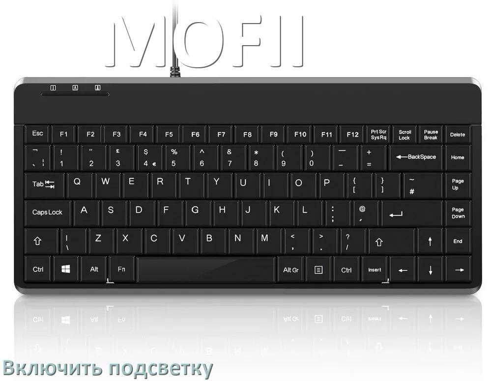 
Клавиатура MOFII как включить подсветку