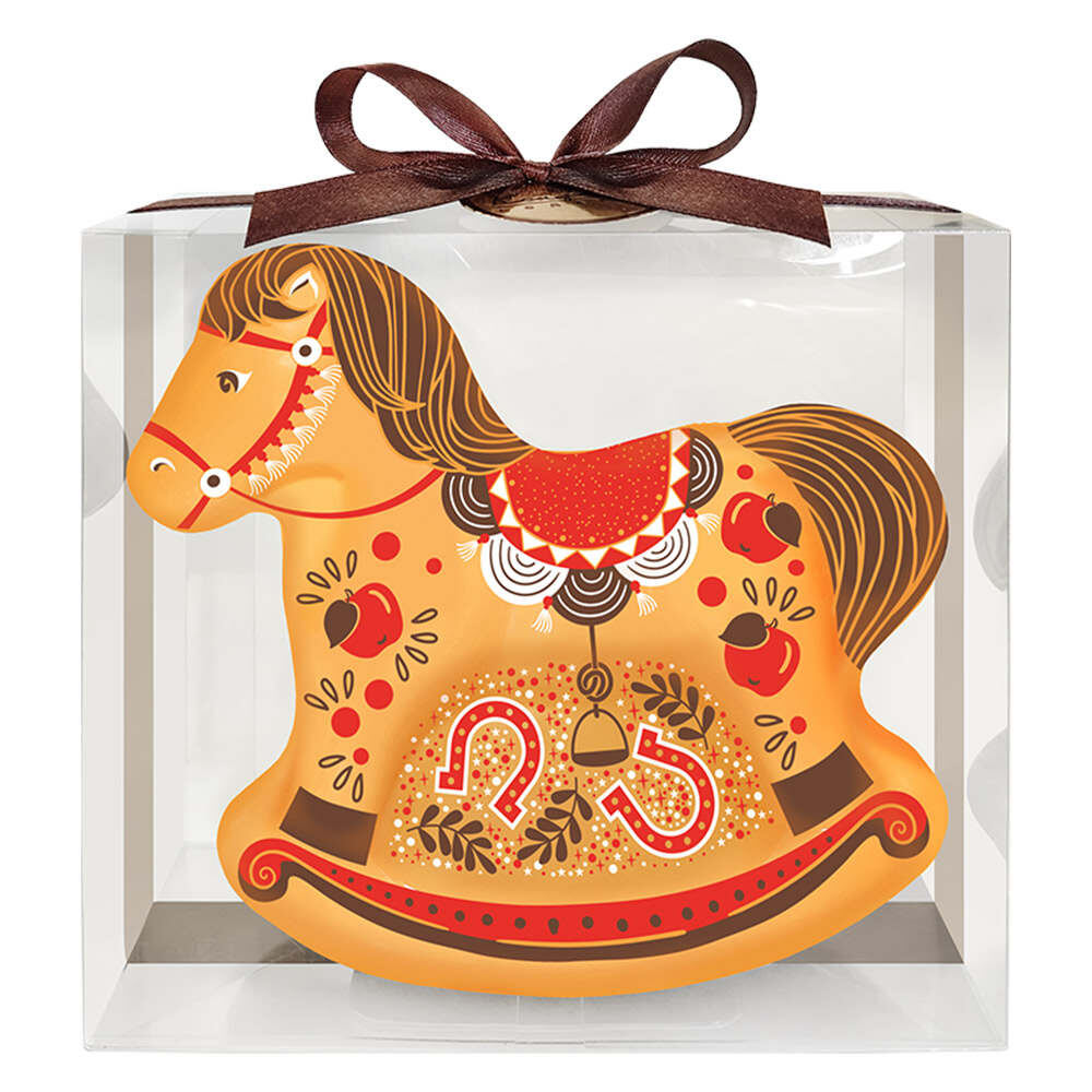 Фигурка лошади из шоколада на Восточный Новый год 2026