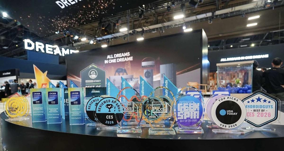    Техника Dreame получила более 50 наград на CES 2026