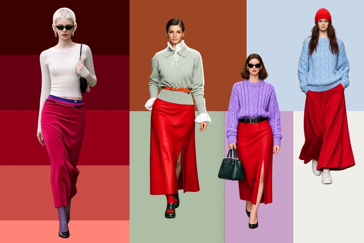 Красный дружелюбен к другим цветам, но, чтобы избежать визуального шума, подбирайте нейтральные оттенки. Источник: нейросеть📷
