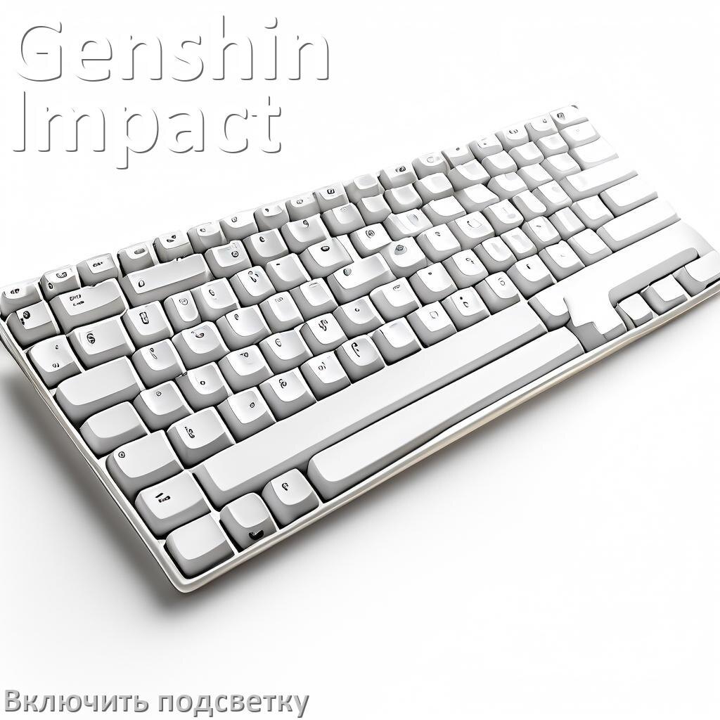 
Клавиатура Genshin Impact как включить подсветку