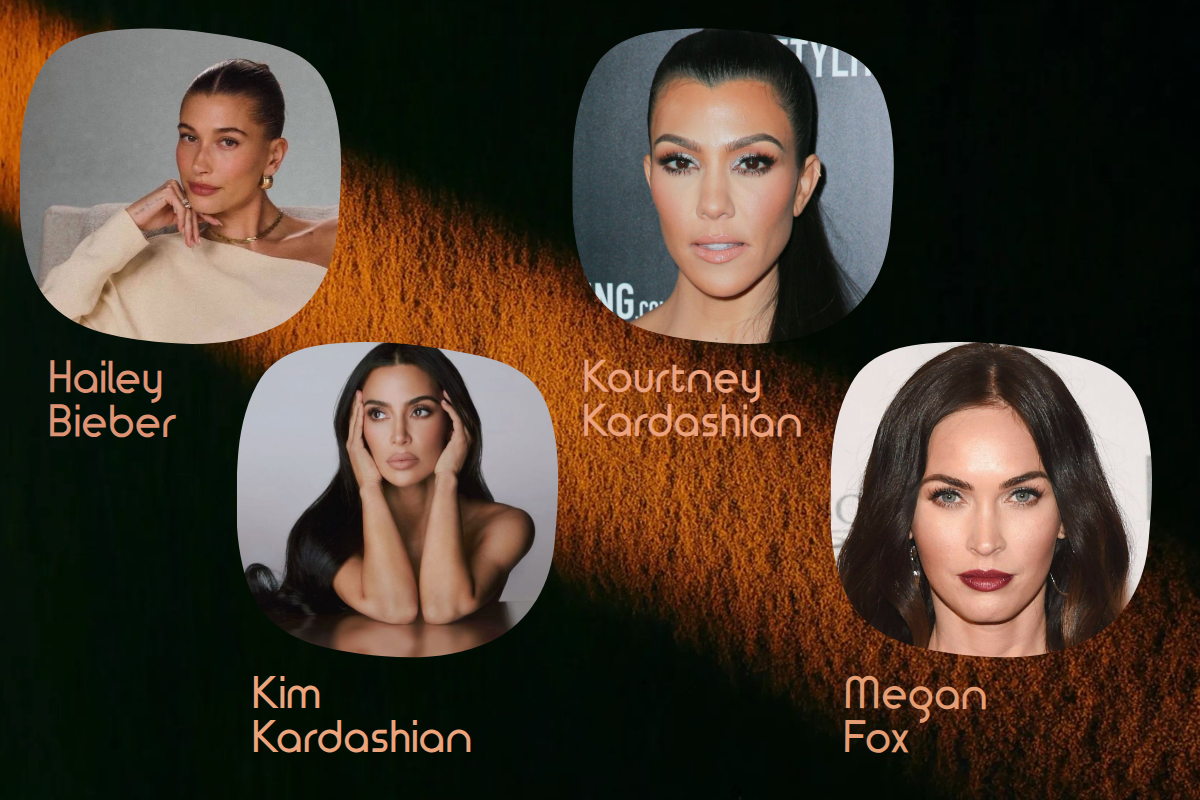 Хейли Бибер, Ким Кардашьян, Кортни Кардашьян, Меган Фокс