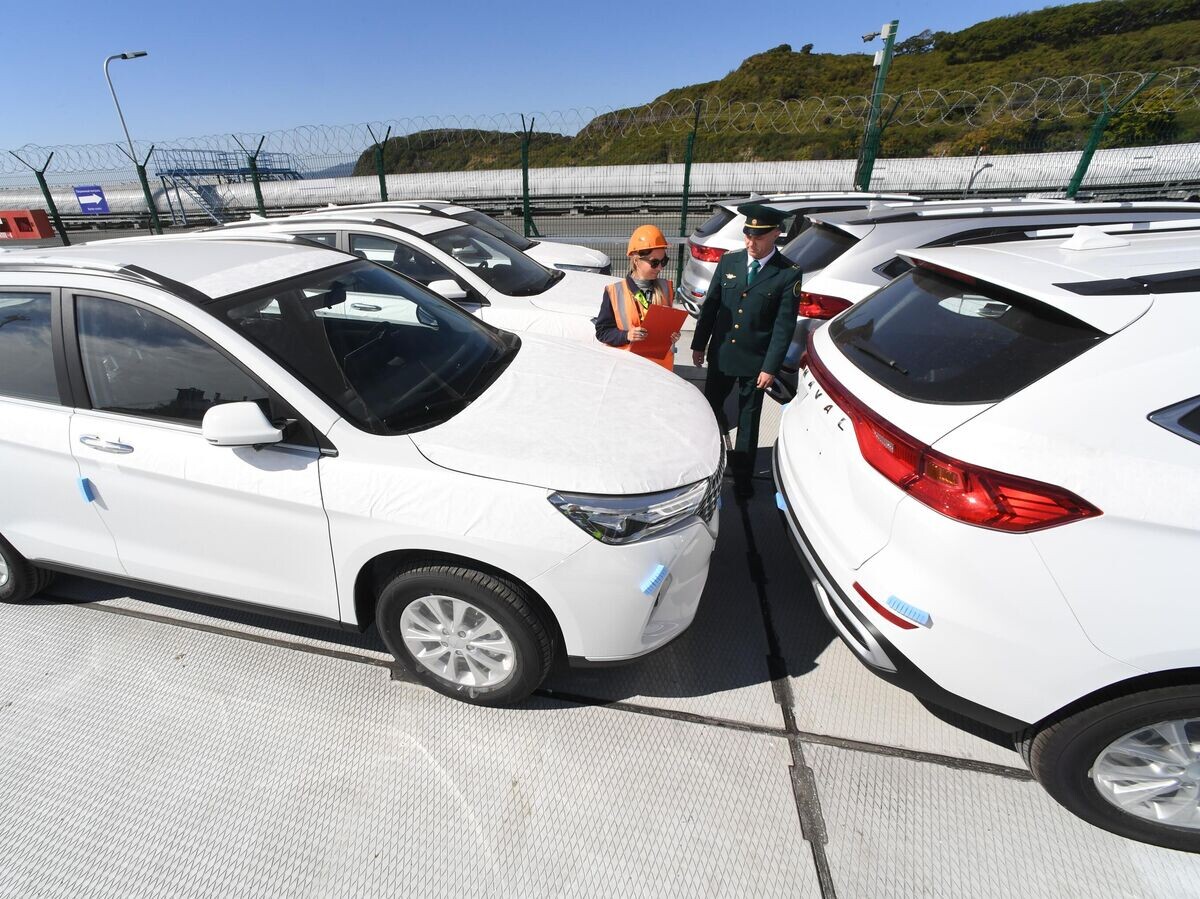    Оформление автомобилей китайских марок в морском пункте пропуска Суходол в Приморье© РИА Новости . Виталий Аньков