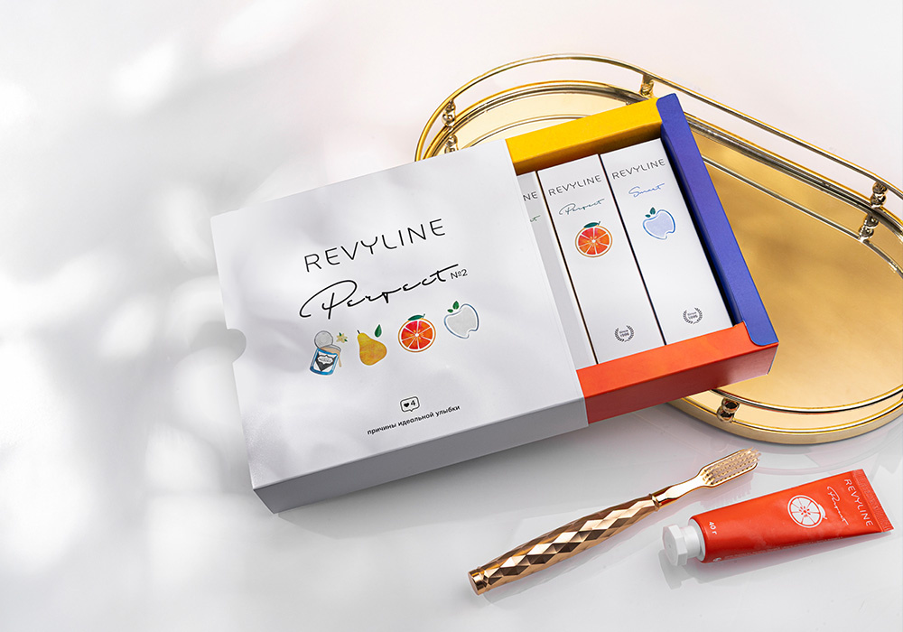 Набор зубных паст Revyline Perfect Сгущенное молоко/Груша/Грейпфрут/Smart, 4х40 г