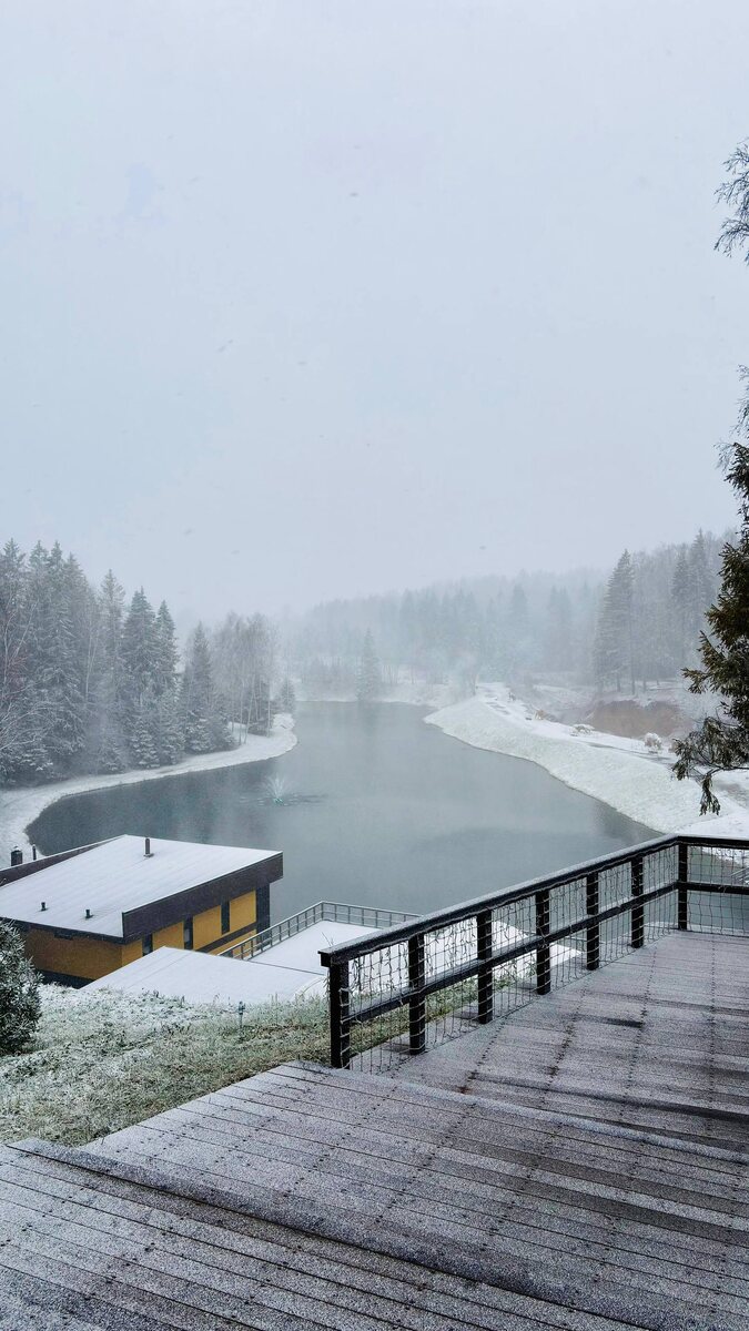 Территория спа-отеля Пересвет, где я провела новогодний корпоратив