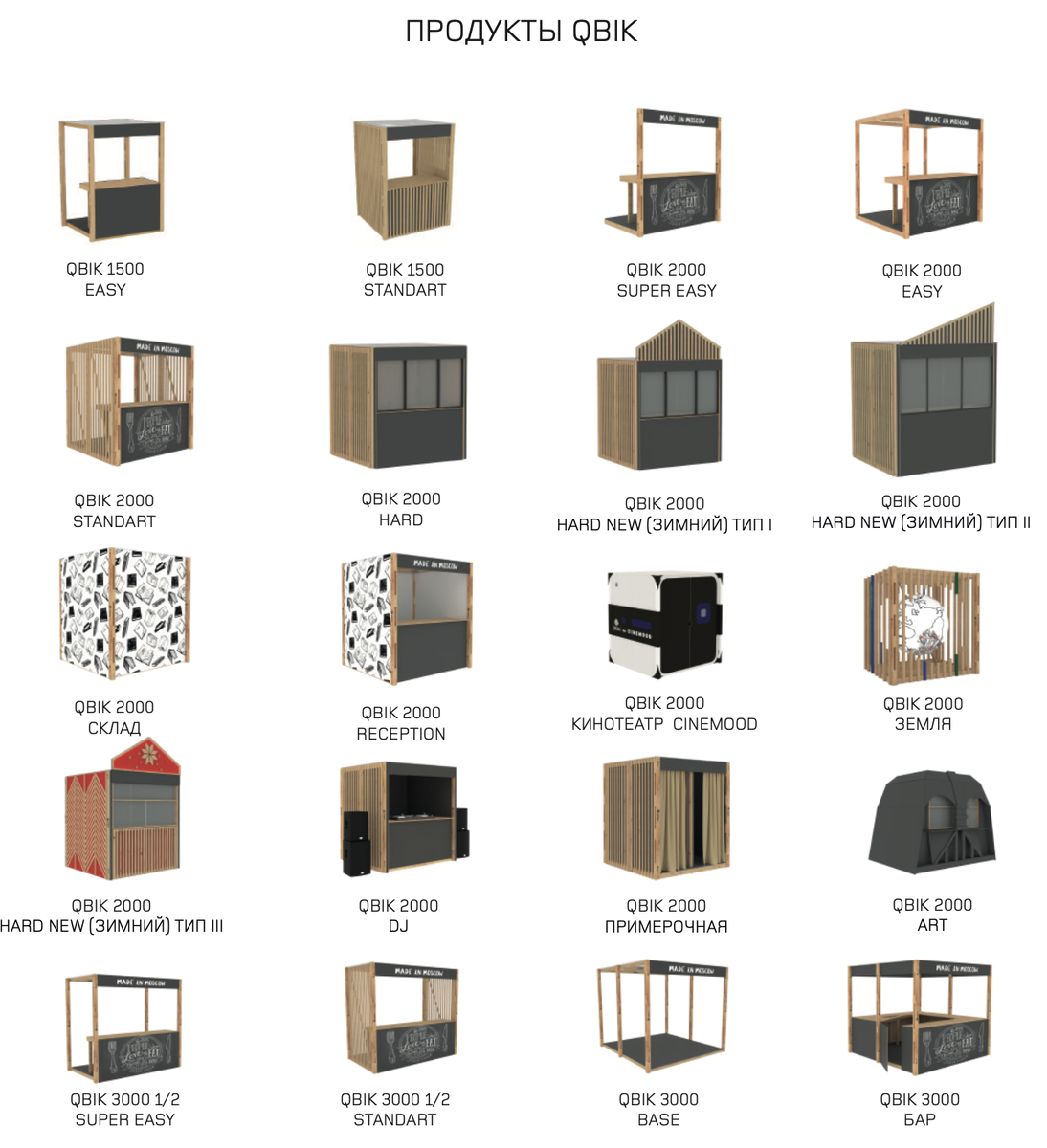 Выбирайте свой размер и свою конфигурацию