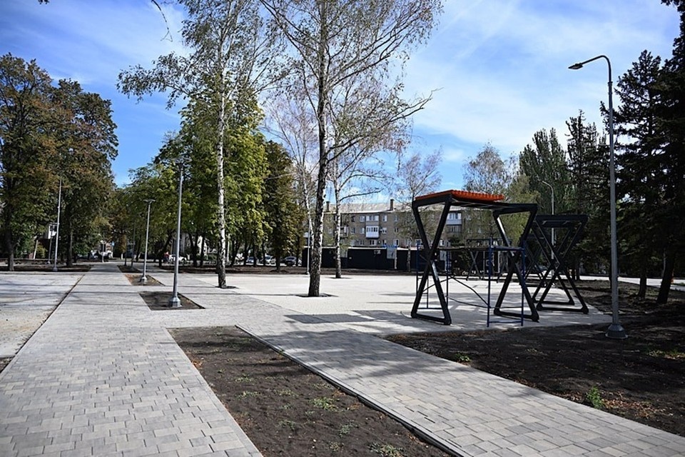    Пушилин сообщил, что в ДНР обновят более 50 общественных пространств. Фото: ТГ/Пушилин