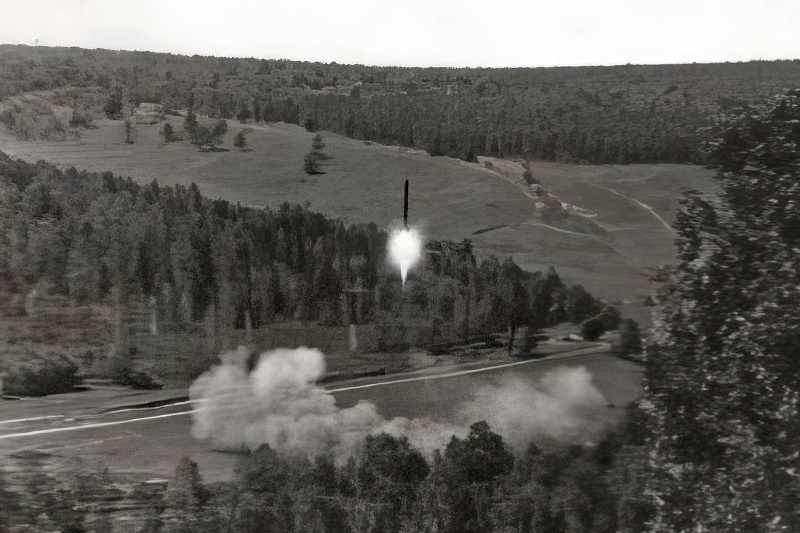 Старое фото пусковой пуска ракеты, найденное в интернете в группе служивших в этой бригаде.