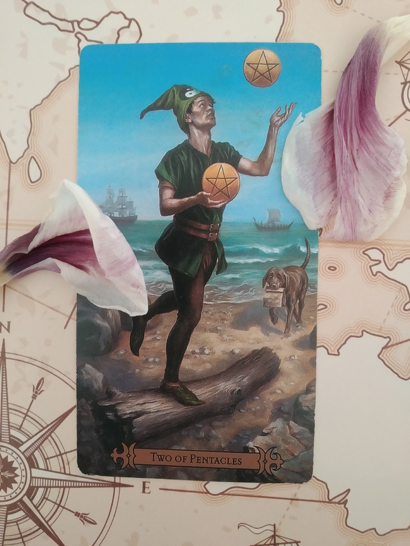 2 пентаклей из Таро Современного Заклинателя