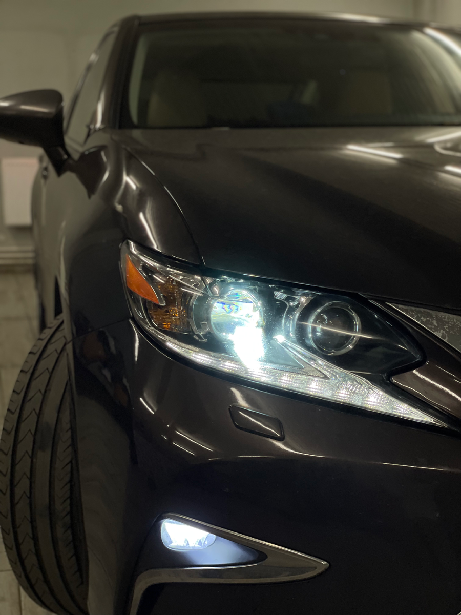 Головной свет и ПТФ в едином белом свете