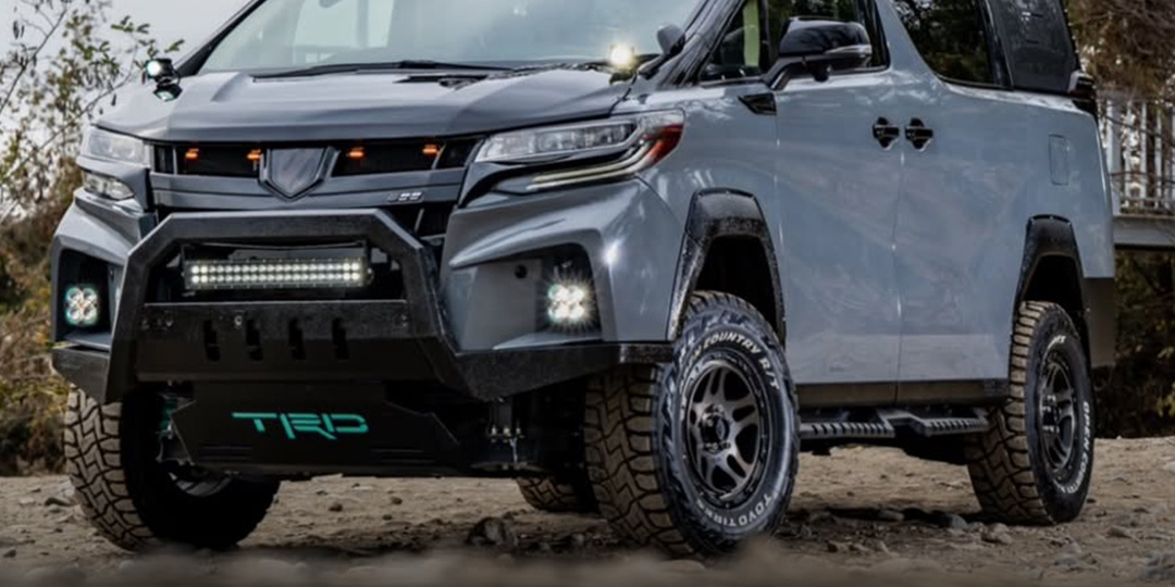 Японские тюнеры сделали конкурента Делики из Toyota Alphard — роскошный вэн для офроуда представлен на Токийском автосалоне 😎