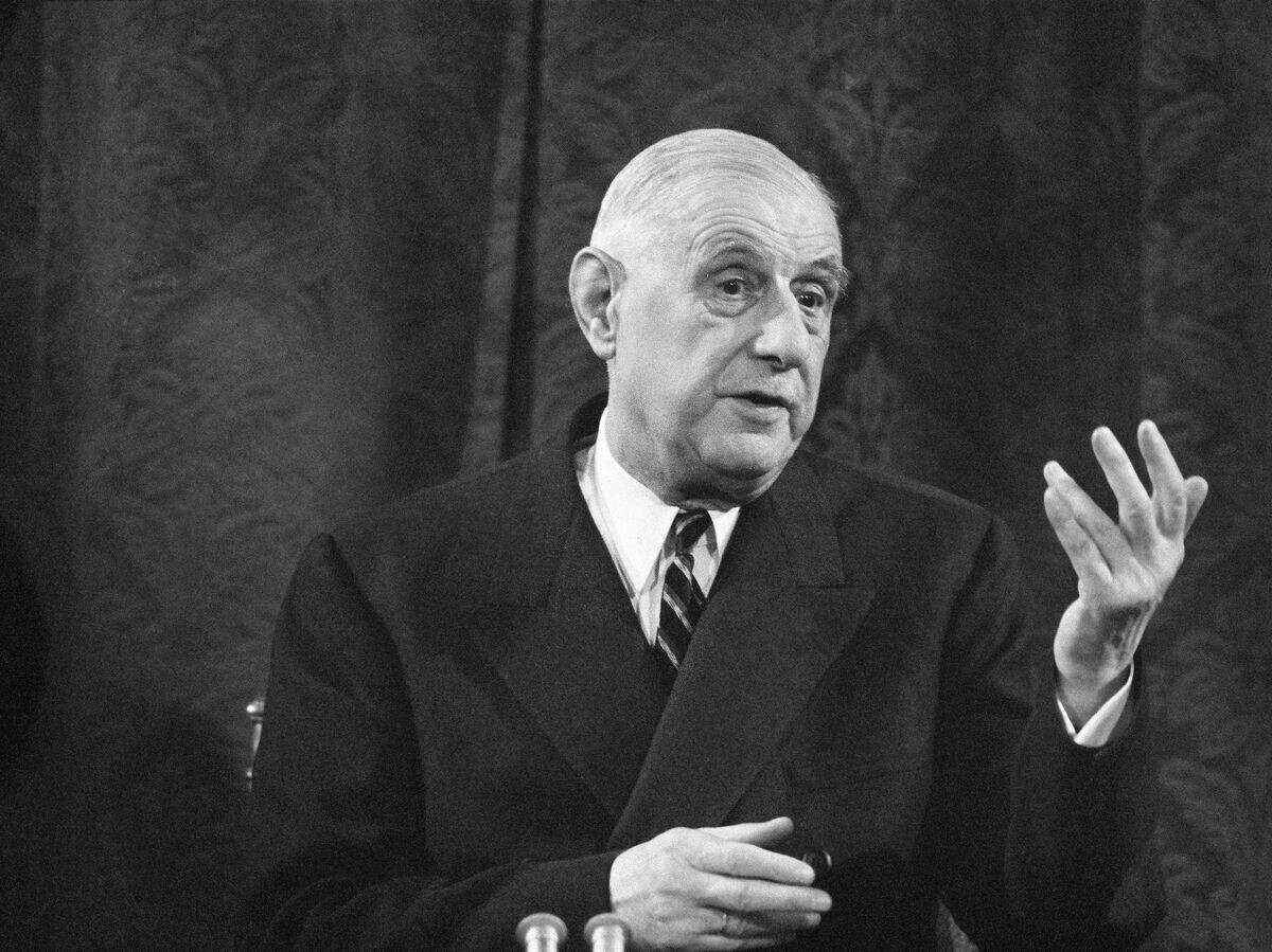    Президент Франции Шарль де Голль, 1965 год | © AP Photo / Jean-Jacques Levy