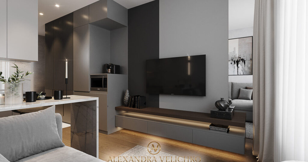 Уместна ли роскошь в минимализме? Показываю на примере обычной студии 20 кв.м.