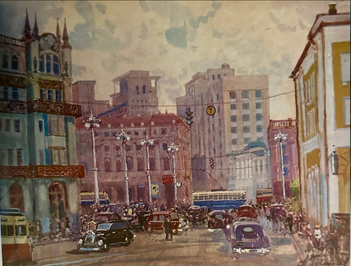 Александр Герасимов. «Москва. Площадь Свердлова». 1947