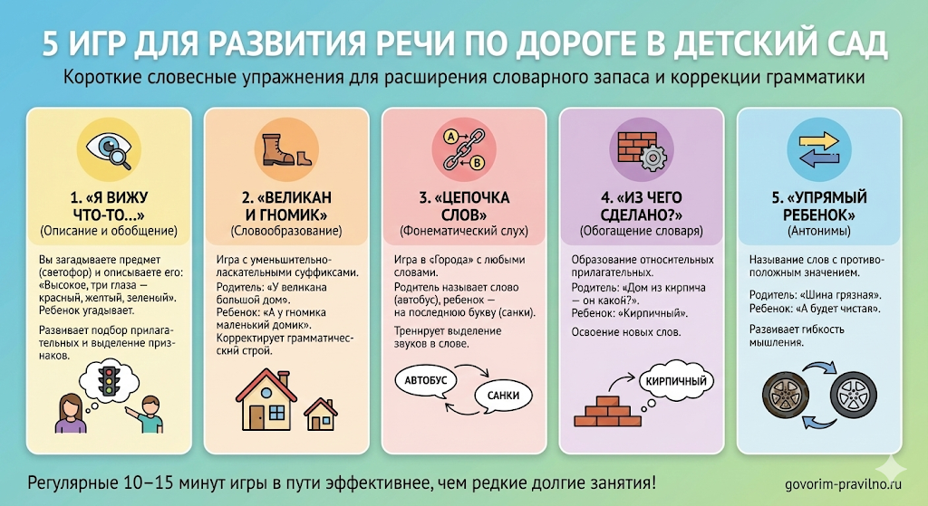 Подборка эффективных игр для развития речи